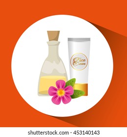 therapy with spa treatment icon, vector illustration