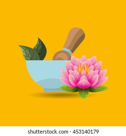 therapy with spa treatment icon, vector illustration
