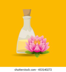therapy with spa treatment icon, vector illustration