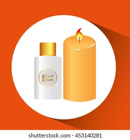 therapy with spa treatment icon, vector illustration