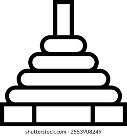 therapy toy icon. Thin linear style design isolated on white background