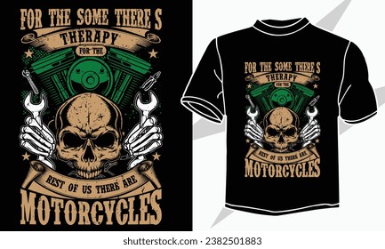 therapy vintage Motorcycle t shirt design