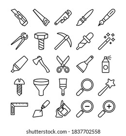 there are 25 line tool icons.
