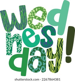 There are 7 days in a week: Monday, Tuesday, Wednesday, Thursday, Friday, Saturday, and Sunday, each with a different color. for the brightness and cuteness of the colors on different days