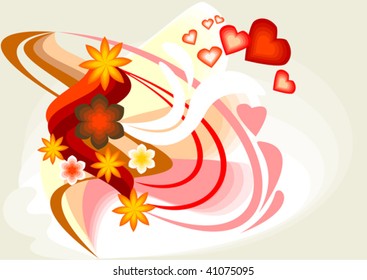 There ara several elements for congratulations on Saint Valentine's Day