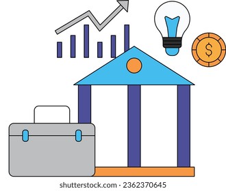 There is a bank and a portfolio.