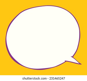 There is a big bubble for your texts.