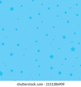 There are blue color star patterns on a blue background. vector