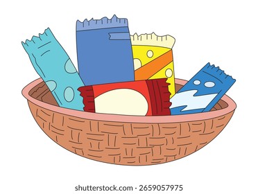 There are chocolates in the basket