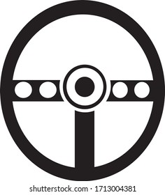 there is a circle that resembles a steering wheel to control the game, along with several buttons.