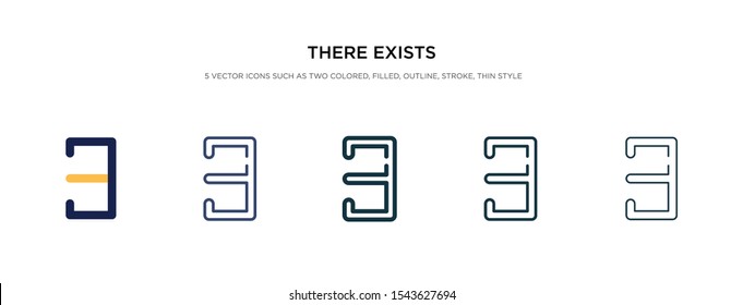 there exists icon in different style vector illustration. two colored and black there exists vector icons designed in filled, outline, line and stroke style can be used for web, mobile, ui