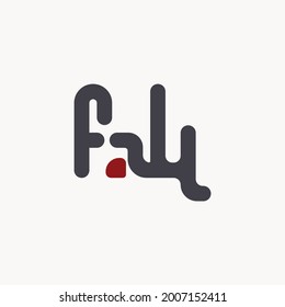 There is a FALL logotype for the brand, a flat logo style that is suitable for use on any media