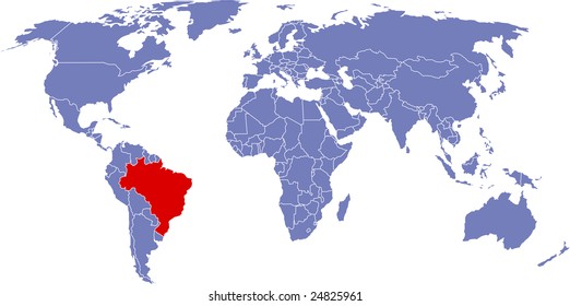 There is a global map of world