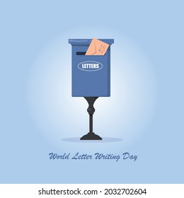 There is a letter in the letter box, it's represent World Letter Writing Day