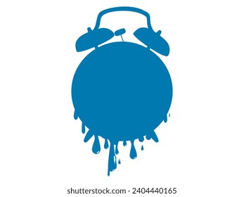 Queda poco tiempo. Icono de reloj de fusión. vector 