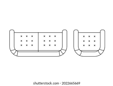 There Are Long And Short Lounge Chairs Sketch Vector Designs