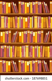 There are lots of books in the bookshelf  