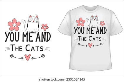 There are many different cat t-shirt designs..
These cute high quality clip art images are used in your projects..
You can use them for t-shirts, mugs, caps, pillows, stickers, invitation cards.
