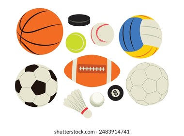 There are many kinds of sports, some use balls, rackets, special courts, and so on. One type of sport is football, basketball, swimming, badminton and golf.