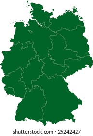There is a map of Germany country