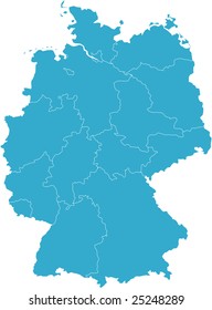 There is a map of Germany country