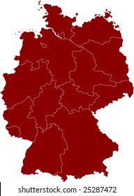 There is a map of Germany country