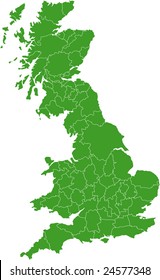 There is a map of Great Britain country