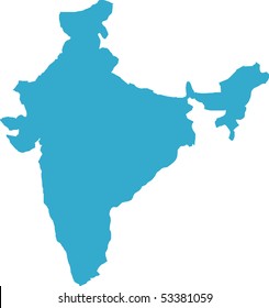 There is a map of India country