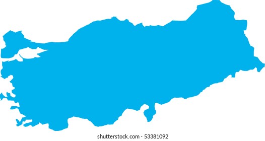 There is a map of Turkey country