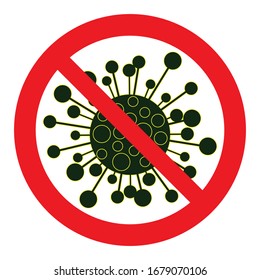 There is no coronavirus. Warning sign.
