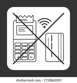 There is no payment for the POS of the wireless terminal by credit card.