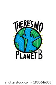 there is no planet b earth day global warming poster