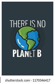 There No Planet B Quote Poster Stock Vector (Royalty Free) 1170346417 ...