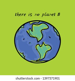 There No Planet B World Map Stock Vector (Royalty Free) 1397371901 ...