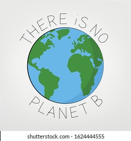 There is no Planet B world illustration