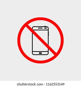 There is no telephone number. No sign of a mobile phone. No vector icon of mobile phone. Flat vector illustration