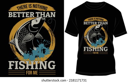 There Nothing Better Than Fishing Me Stock Vector (Royalty Free ...