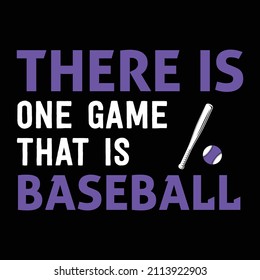 Es gibt ein Spiel, das Baseball-T-Shirt-Design-Vorlage