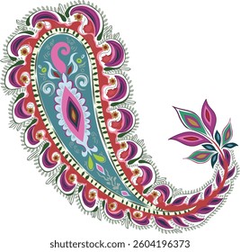 there is paisley elelment vector india 