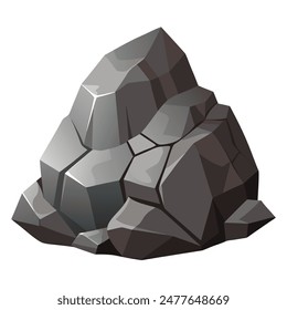 There is a pile of rocks standing out on a plain white backdrop
