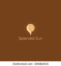 There is a Sun and S  location combined made Splendid Sun logo.