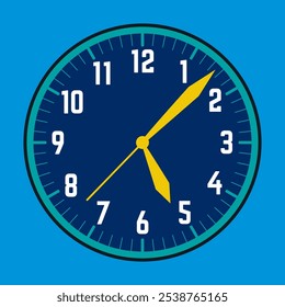 There are three hands in a clock, the hour hand, the minute hand and the second hand. A clock face is the part of an analog clock (or watch) that displays time through the use of a flat numbered dial.