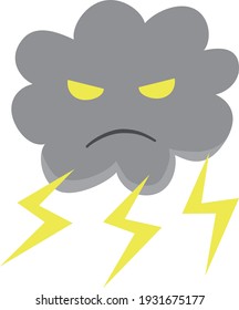 Hay tormentas eléctricas y nube de truenos