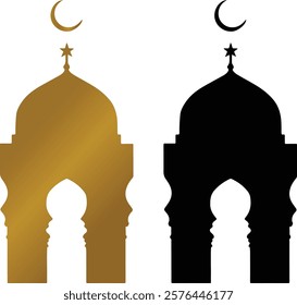 There are two different colored Mosque art design. It can be used any type of project.