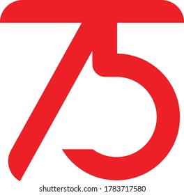 there are two numbers that have been combined, the number seven and the number five to welcome the 75th Indonesian Independence Day. as a sign of gratitude for the country that has been independent un