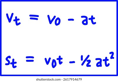 There are two types of uniformly accelerated linear motion, namely accelerated and decelerated.