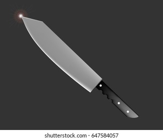 There is a very sharp cooking.
