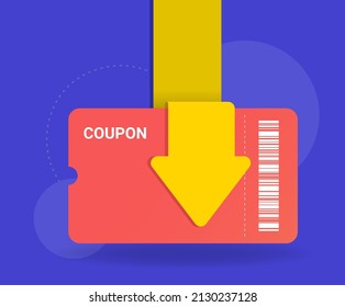 There will be a coupon event where you can get various discounts illustration set. card, arrow, event, pay, free. Vector drawing. Hand drawn style.