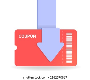 There will be a coupon event where you can get various discounts illustration set. card, arrow, event, pay, free. Vector drawing. Hand drawn style.