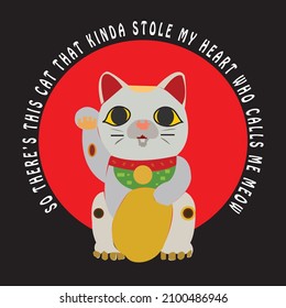 So there's this cat that kinda stole  my heart who call me meow t shirt design